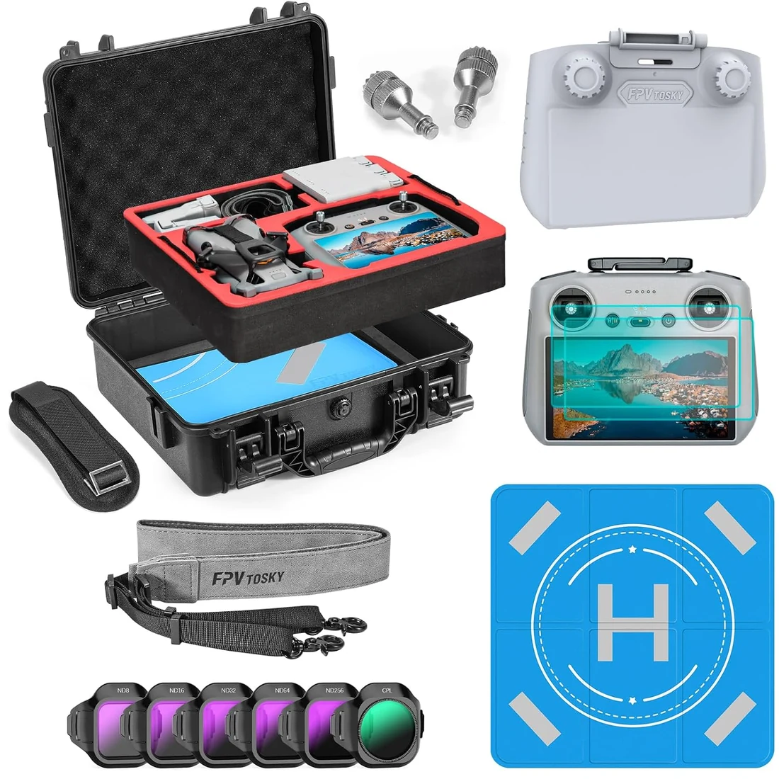 7-in-1 Dual-Layer Hard Case Kit for DJI Mini 5 Pro