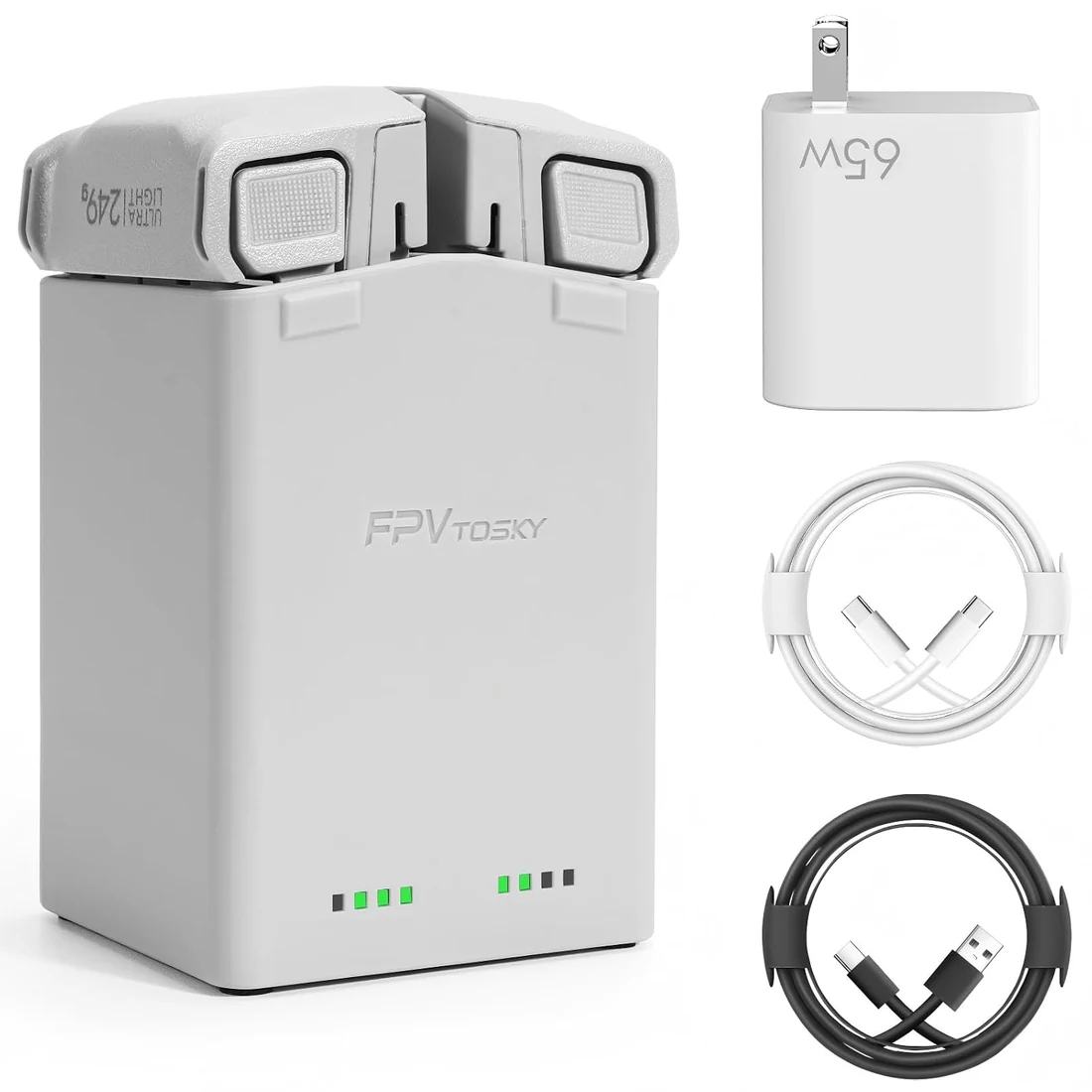 Charging Hub & 65W Adapter for DJI Mini 5 Pro · US Plug
