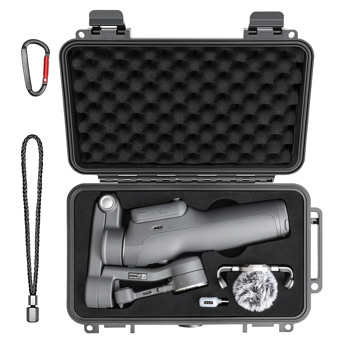 Hard Case & 2 Screen Protectors for DJI Osmo Mobile 8P